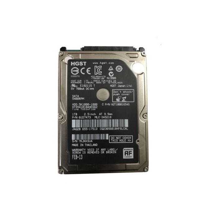661-7107 Apple Hard Drive 1TB 2.5" Sata 